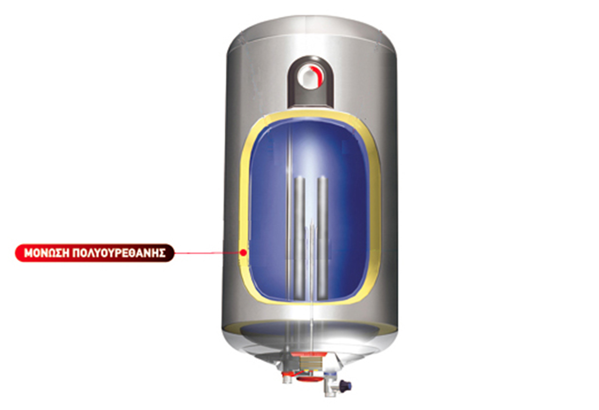 Απεικονίζεται η μόνωση πολυουρεθάνης.